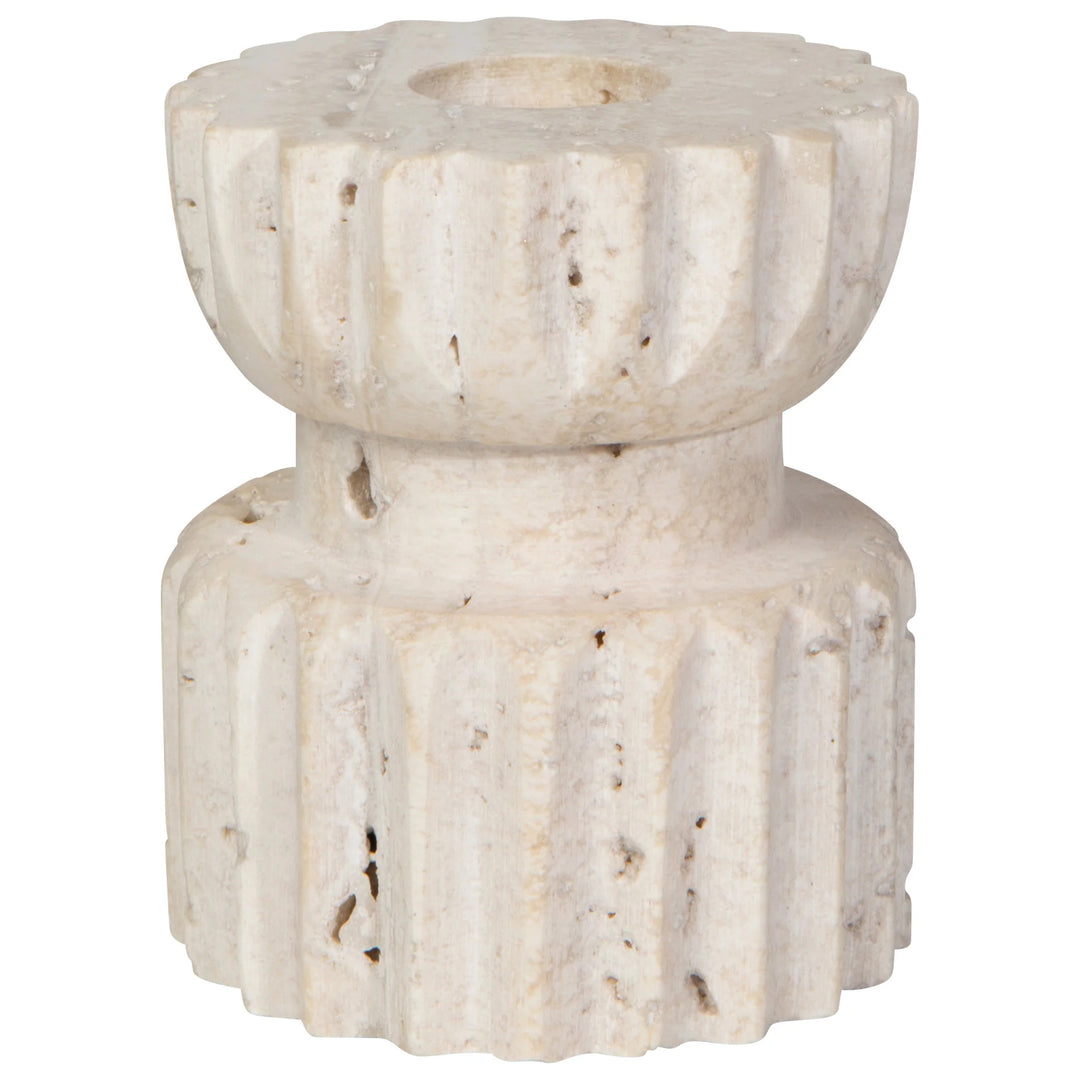 Danica Travertine Candle Holder