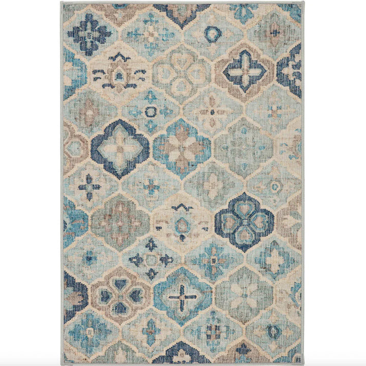Pali Blue Washable Rug