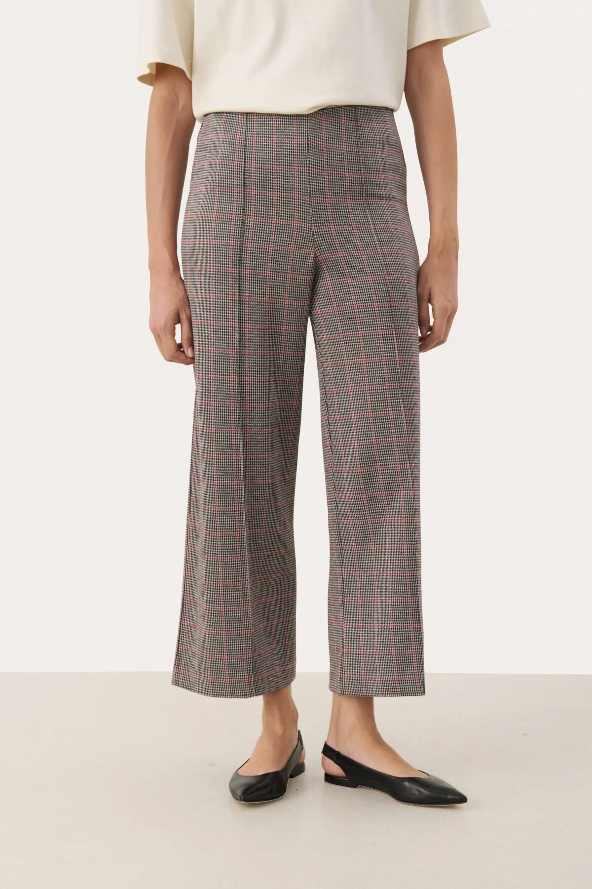 Part Two Ilisan Pant Red Check 30305656
