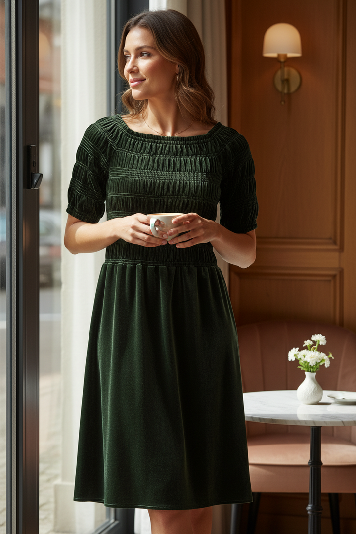 Part Two Vaneska Velvet Dress  30310181  Rosin