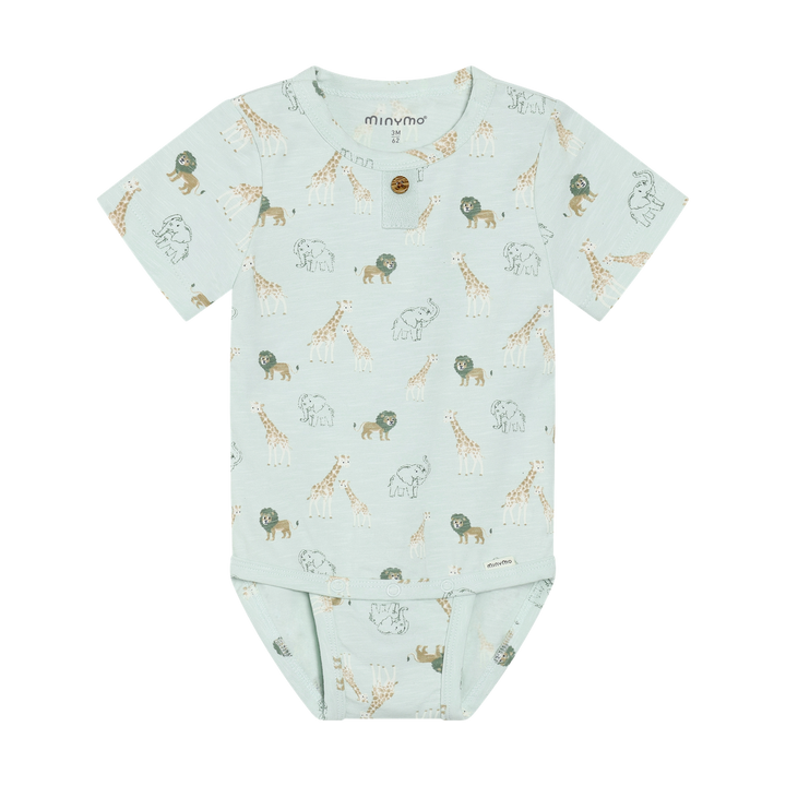 Minymo Baby Boy Short Sleeve Bodysuit   114347-8303