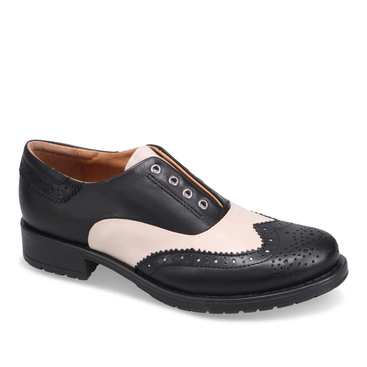 Miz Mooz Peabody Loafer  -  Black/Cream
