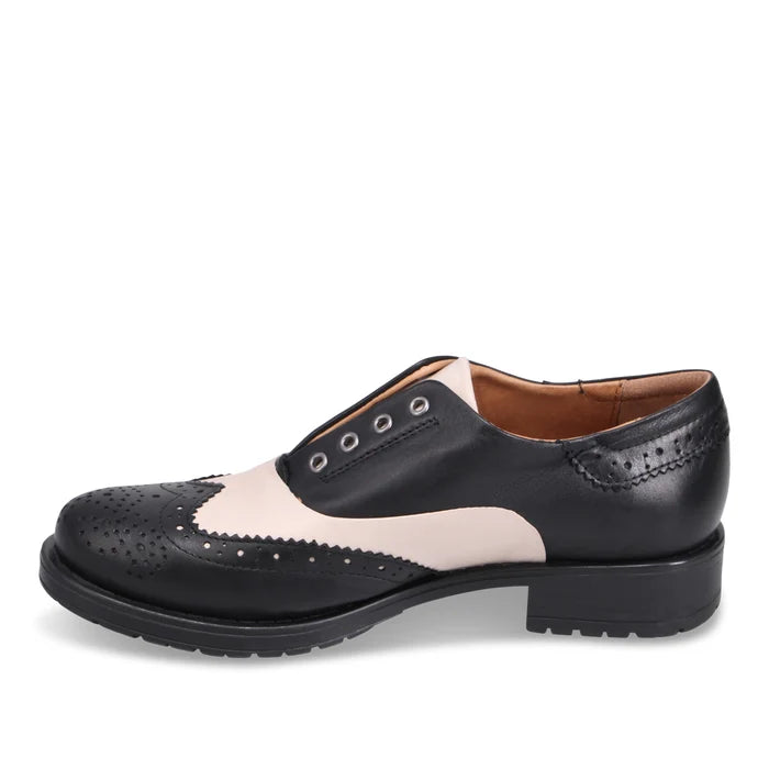 Miz Mooz Peabody Loafer  -  Black/Cream