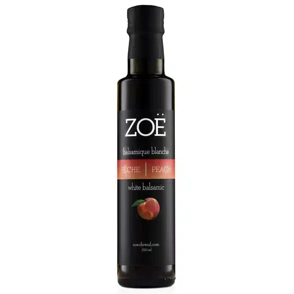 Zoe Peach Infused White Balsamic  250ml