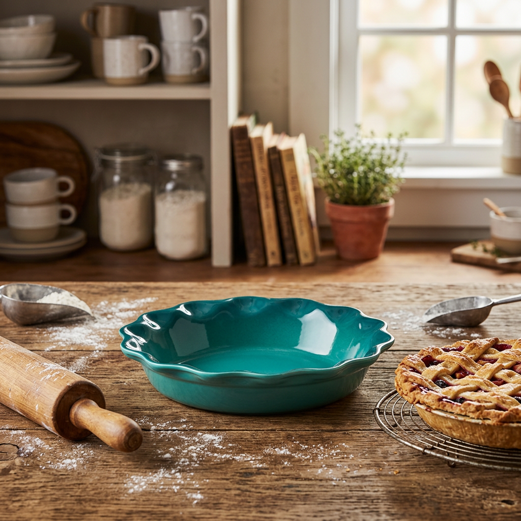Le Creuset Heritage Pie Dish - Bleu Riviera