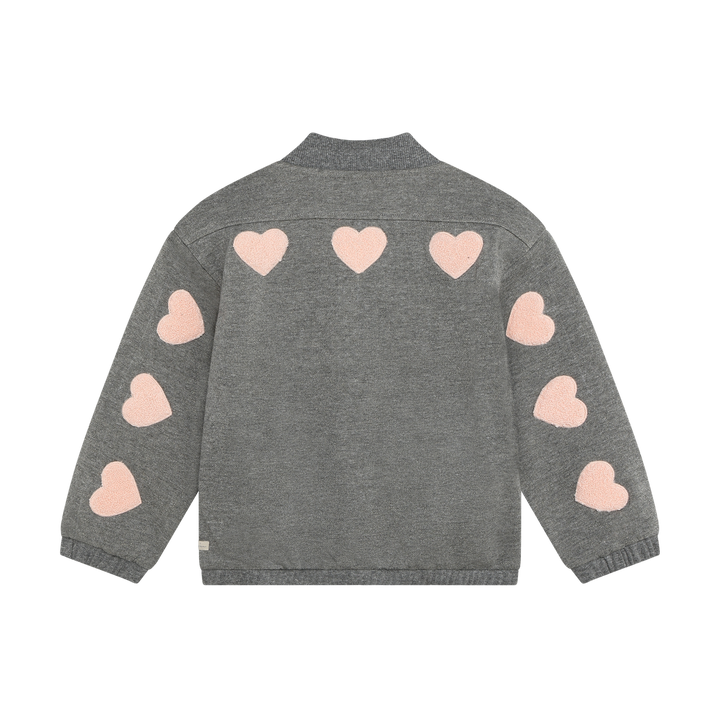 Daily Seven Girls Bomber Jacket With Heart Detail   930506-1261