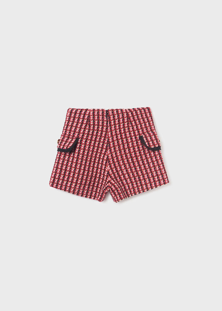 Abel & Lula Girls Plaid Tweed Shorts  5765-8  Black *