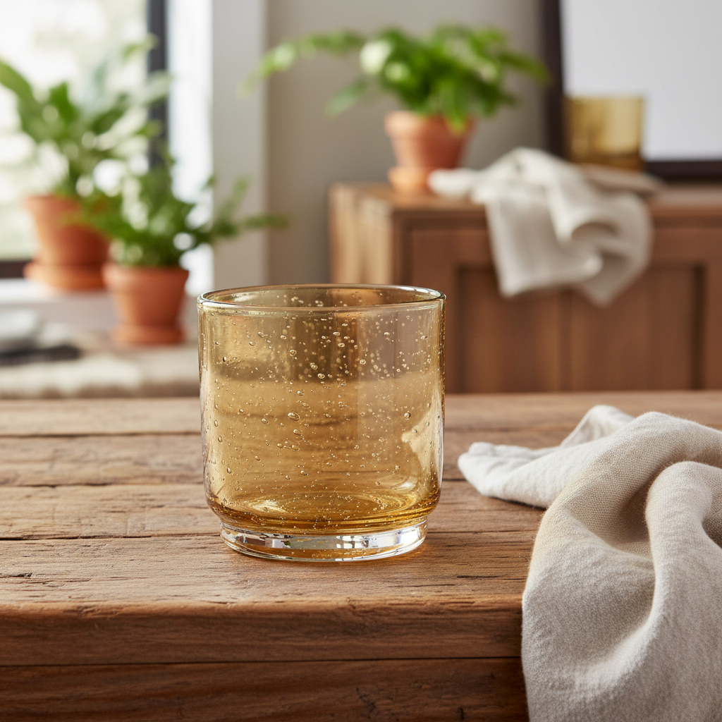 Danica Bubbled Tumbler - Amber