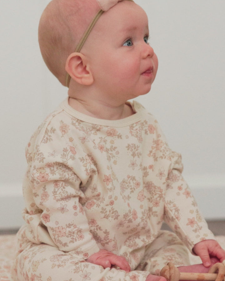 Quincy Mae Baby Girl Long Sleeve Tee   QM005FLVN   Floral Vine