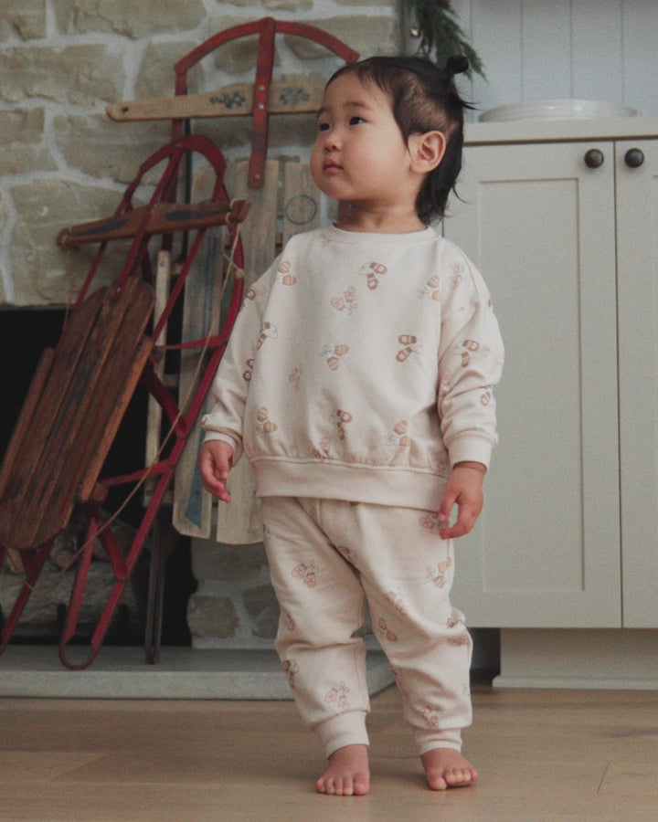 Quincy Mae Baby Relaxed Fleece Sweatpant   QM456KATE   Mittens
