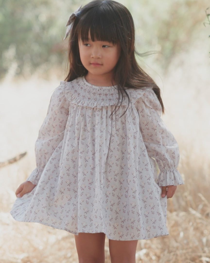 Noralee Baby Girl Patsy Dress   NL171SLEP   Frost Bloom