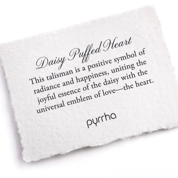 Pyrrha Large Puffed Heart Signet Ring  R15-3102  Daisy