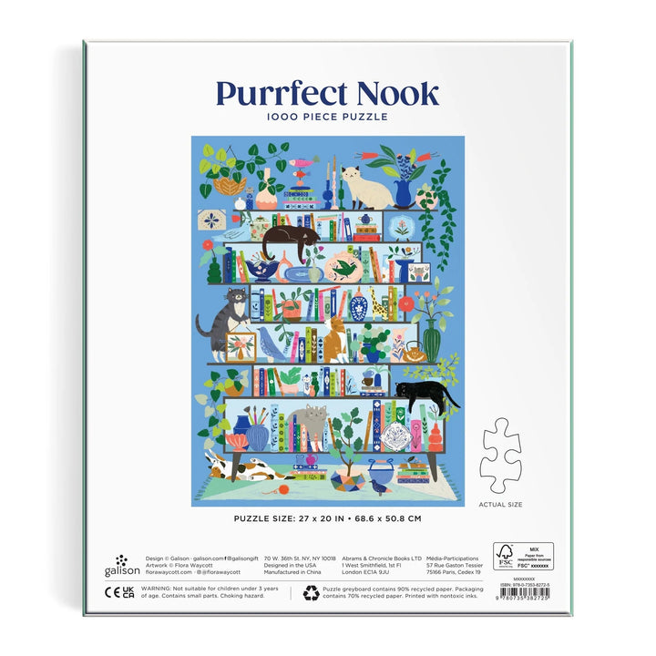 Galison Purrfect Nook 1000 Piece Puzzle
