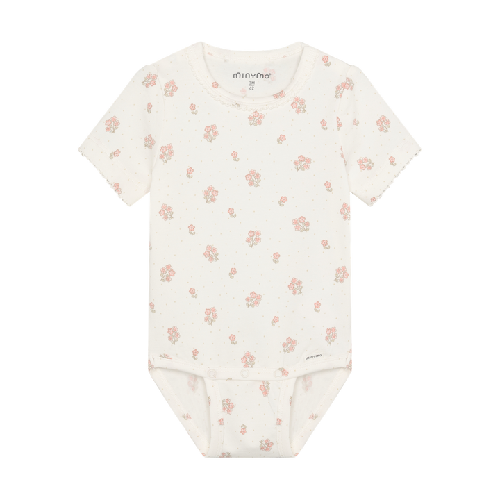Minymo Baby Girl Short Sleeve Bodysuit   114302-1271