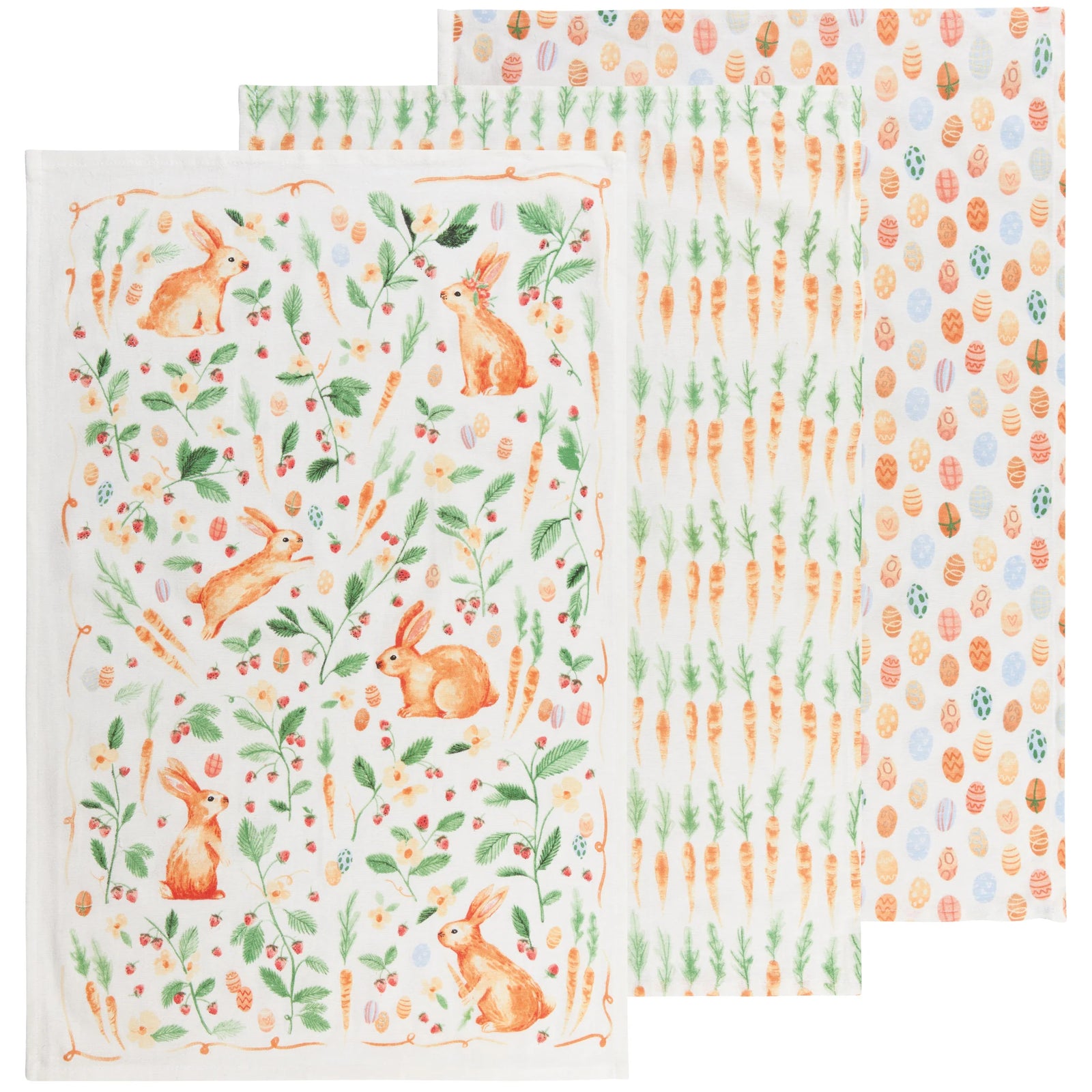 Danica Floursack Dish Towels Set/3  NKT2992D  Easter Meadow