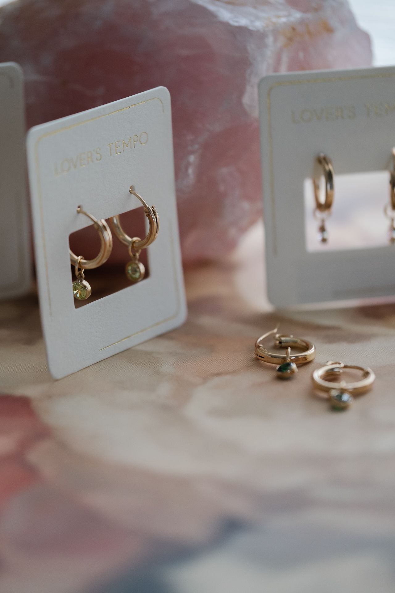 Lovers Tempo Gold-Filled Birthstone Hoop Earring