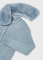 Mayoral Girls Cardigan with Faux Fur Collar  4309-11  Bluebell Vig *