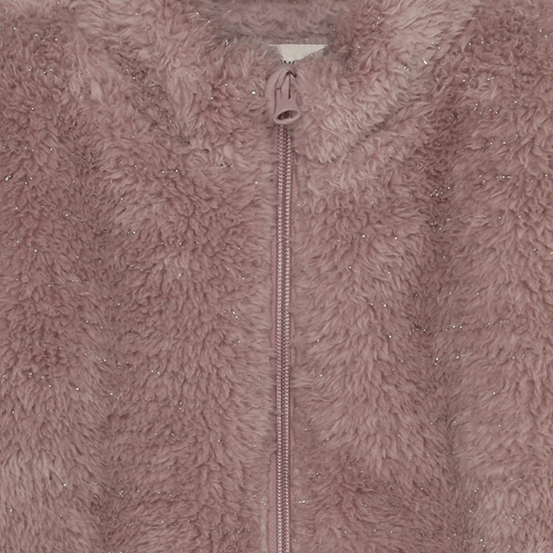 Minymo Girls Faux Fur Glitter Jacket   124473-6510