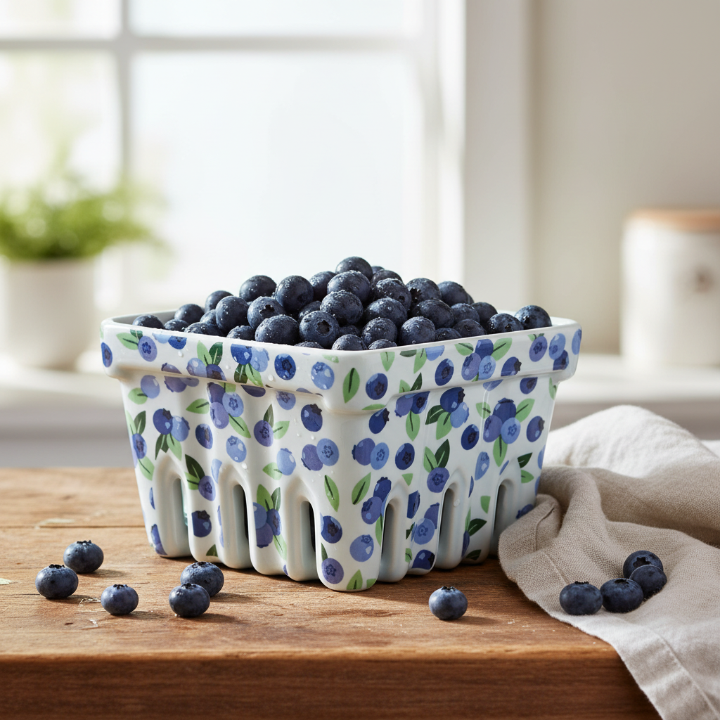 Danica Berry Basket - Blueberries