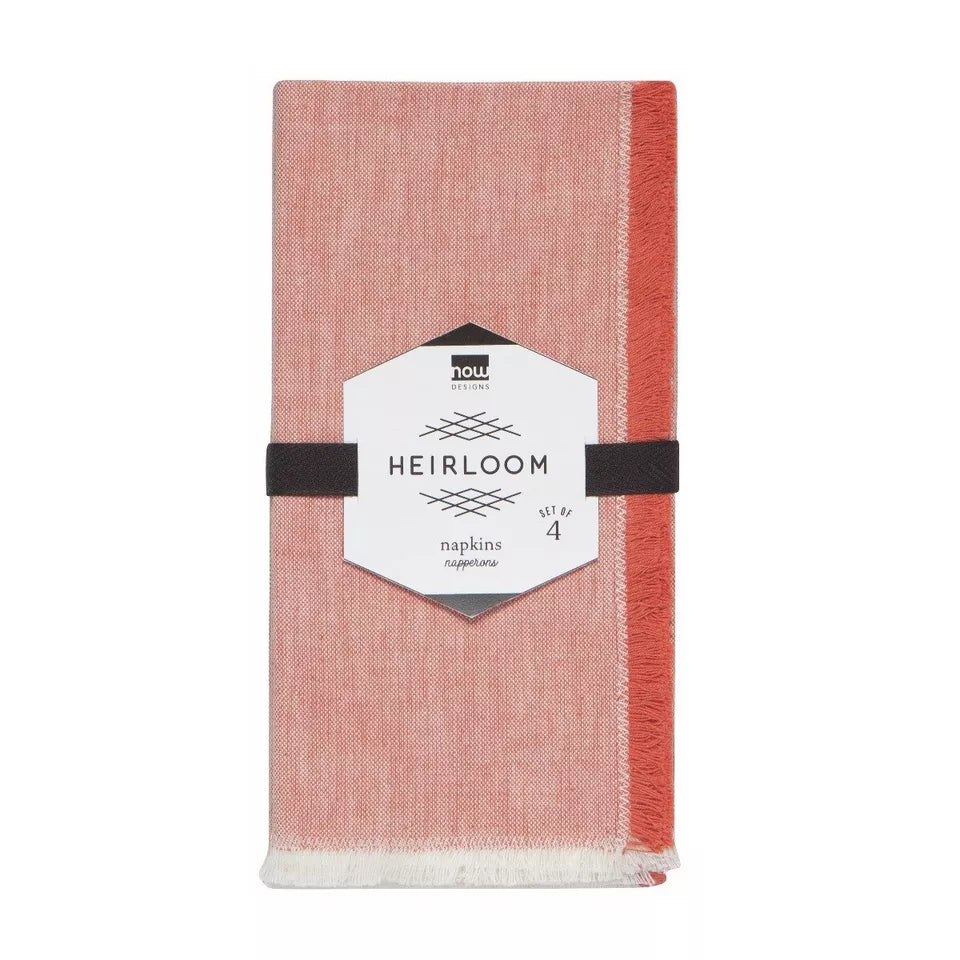 Danica Heirloom Chambray Napkin Set/4 - Clay