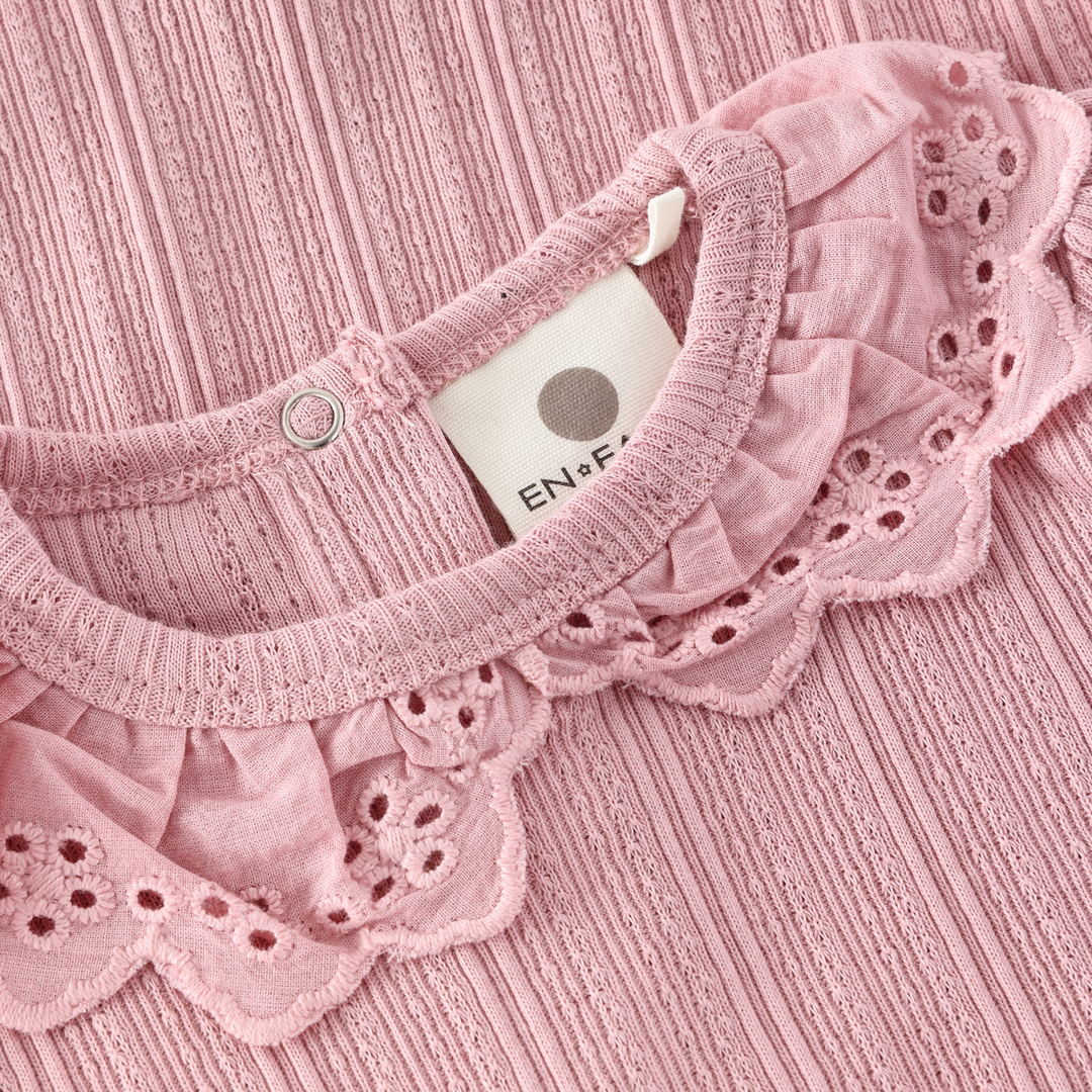 Enfant Baby Girl Pointelle Bodysuit   210391-5906