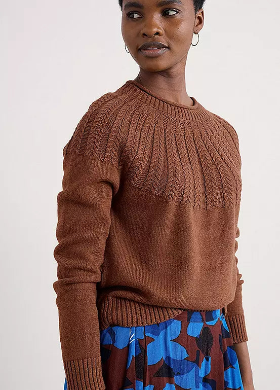 Seasalt Stone Chat Pullover - Dark Flax