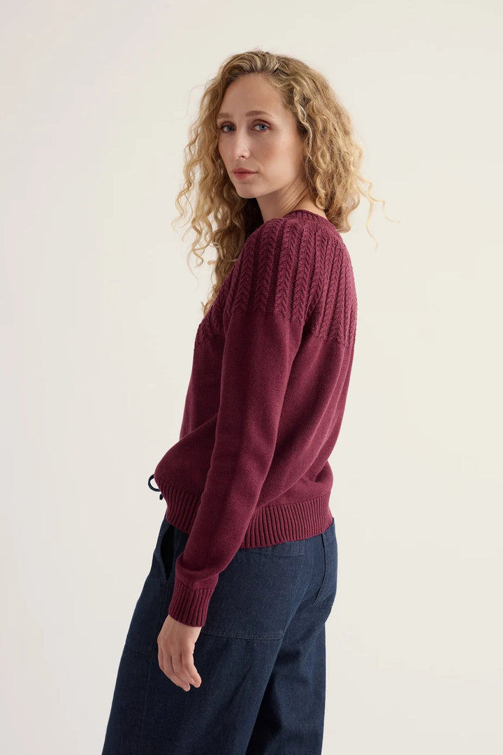 Seasalt Stone Chat Pullover  38723  Plum Berry
