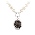 Pyrrha Seek The Light Ivory Knotted Freshwater Pearl Silver Necklace 16