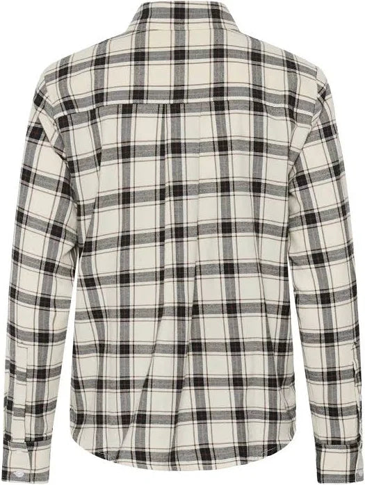 Part Two Yana Shirt  30310281  Dark Navy/Mole Check