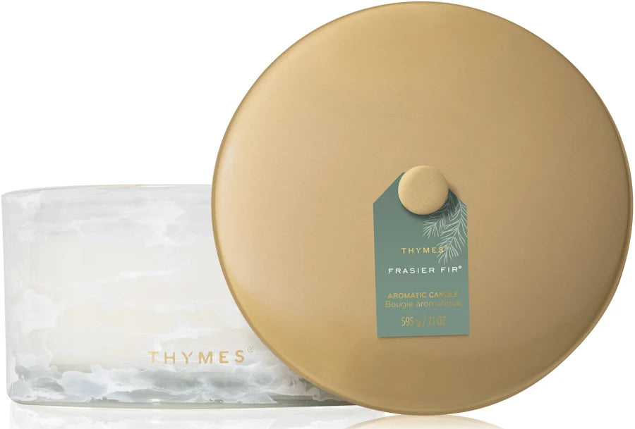Thymes Frasier Fir Tidings 4 Wick Candle