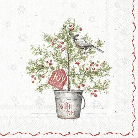 IHR Christmas Tree Present Napkin