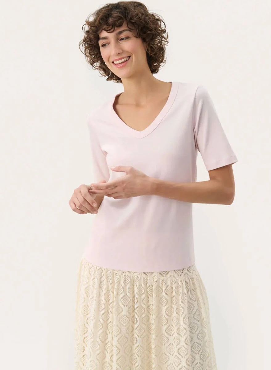 Part Two Ratansa V-Neck 30309871 Mauve Chalk