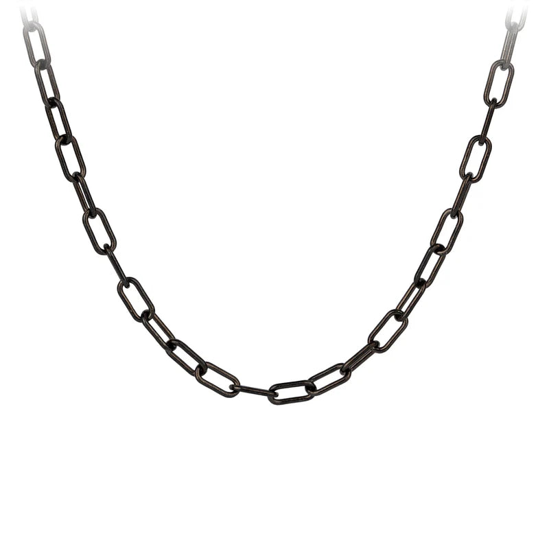 Pyrrha Black Small Paperclip Chain    CHPCB80