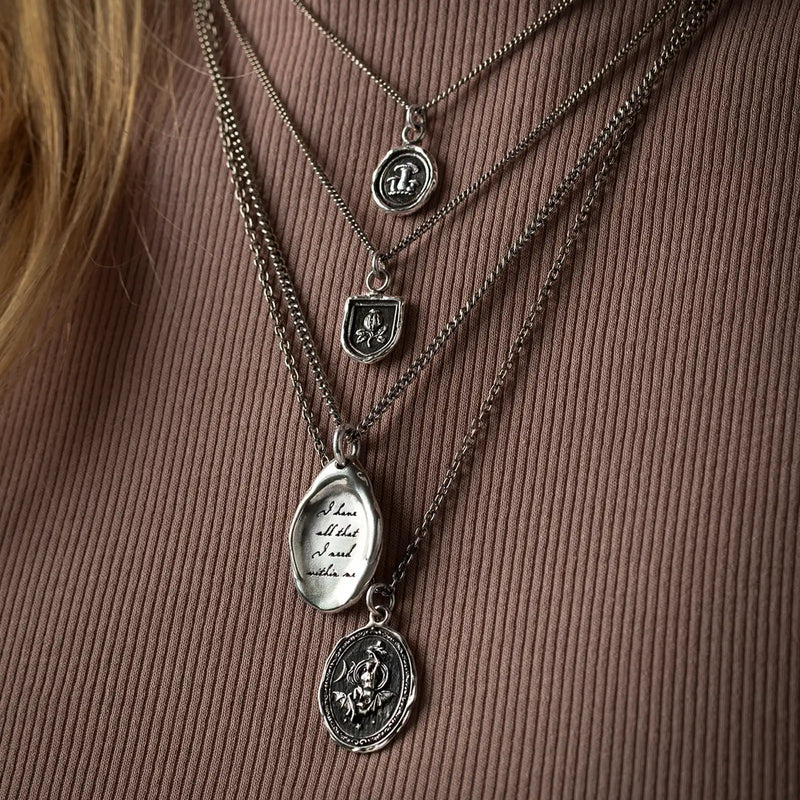 Pyrrha Nyx Goddess Necklace   N9117-CHRCO40