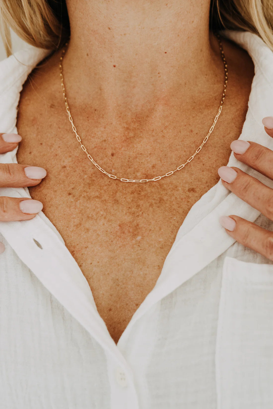 Sydney Rose Petite Paperclip Necklace