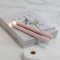 Uyuni LED Smooth Taper Candle  -  Rose Powder
