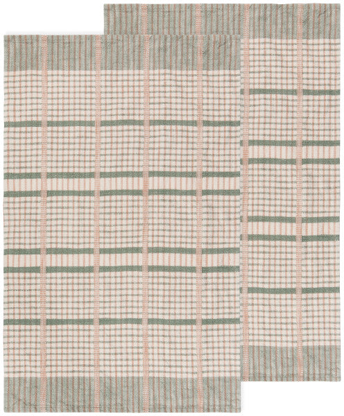 Danica Finley Check Dishtowel Set/2 - Willow