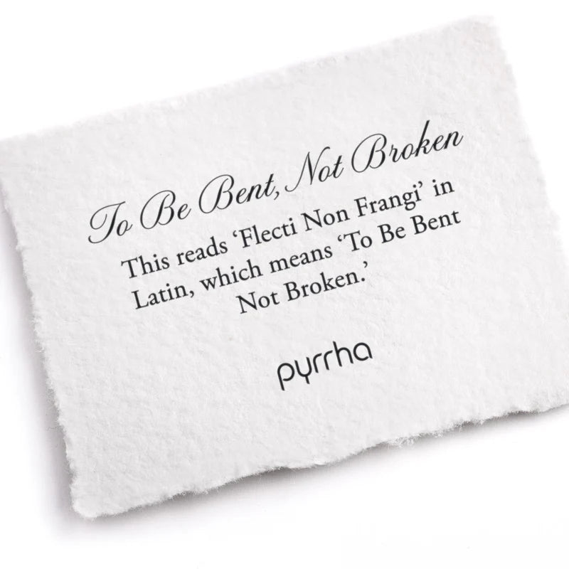 Pyrrha Posey Ring   To Be Bent Not Broken   R99-5102