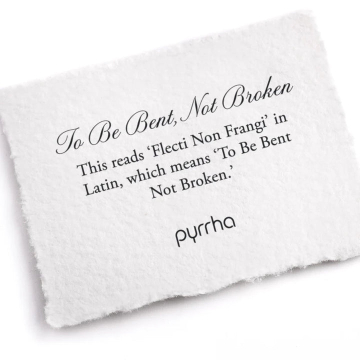 Pyrrha Posey Ring   To Be Bent Not Broken   R99-5102