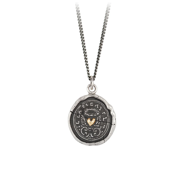 Pyrrha True Self With 14K Gold Heart  GN9-925-18  Silver