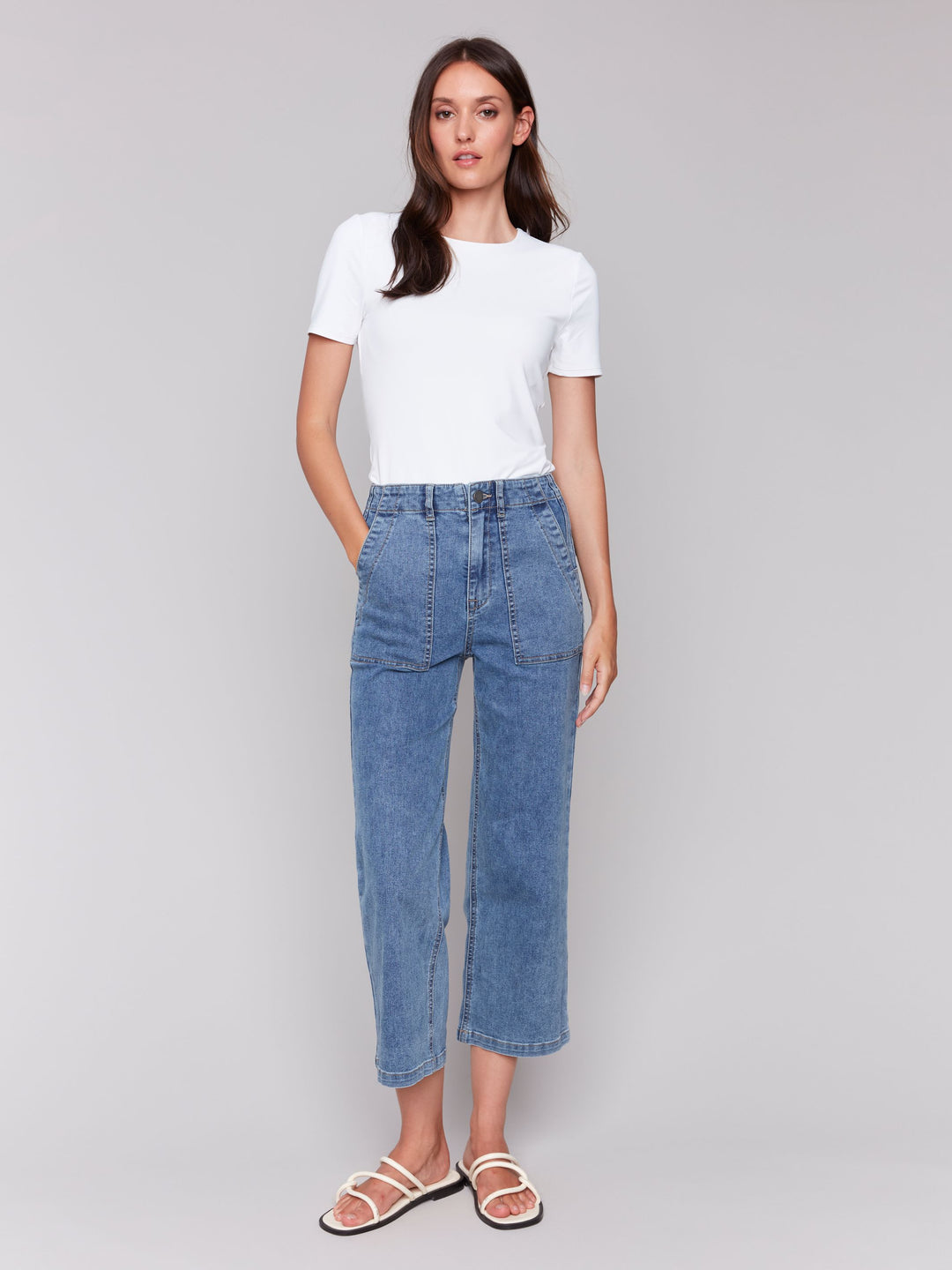 Charlie B Straight Leg Denim C5636-259C  Medium Blue