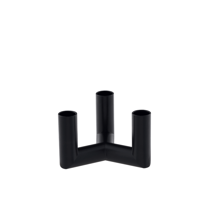 Uyuni Matrix Mini Taper Candleholders and Connectors -  Matte Black