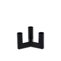 Uyuni Matrix Mini Taper Candleholders and Connectors -  Matte Black