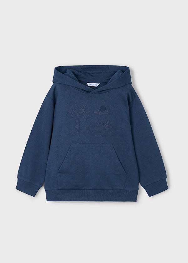 Mayoral Boys Hooded Sweatshirt    3414-30   Midnight **