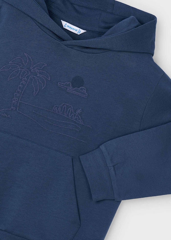 Mayoral Boys Hooded Sweatshirt    3414-30   Midnight **
