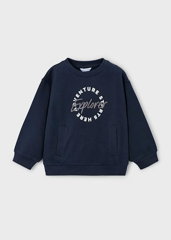 Mayoral Boys Long Sleeve Sweatshirt    4408-74   Marino