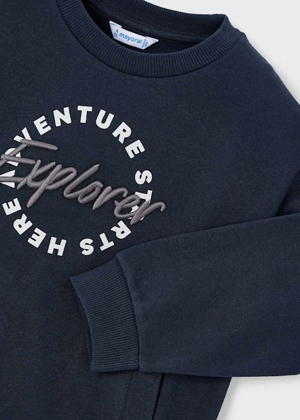 Mayoral Boys Long Sleeve Sweatshirt    4408-74   Marino