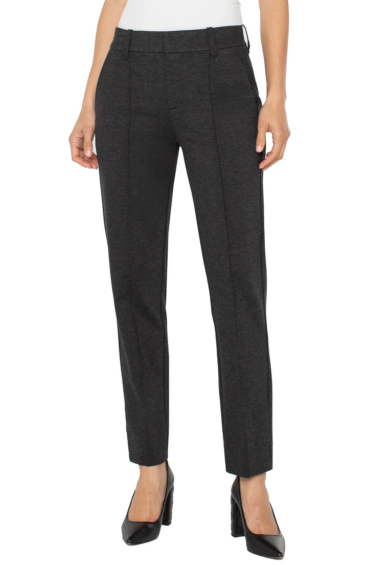 Liverpool Gemma Cigarette Pant  LM5709M42  Heathered Charcoal