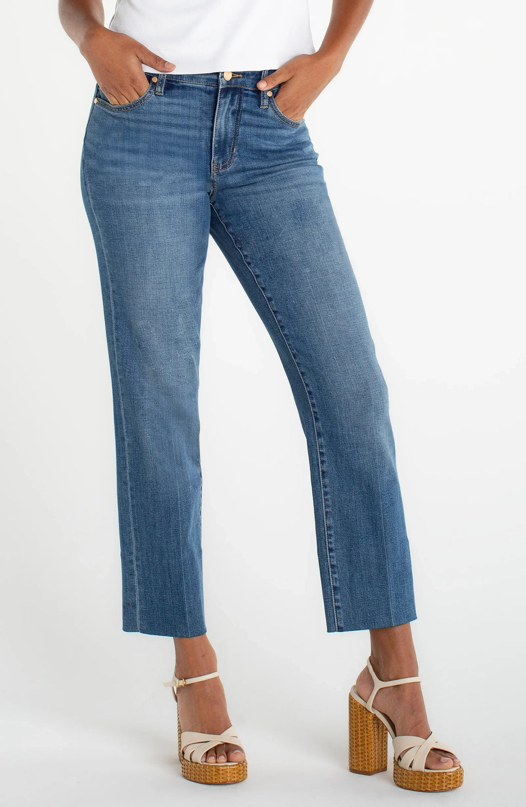 Liverpool Kennedy Crop Straight with Blind Hem  LM3160CH4  Newport Beach