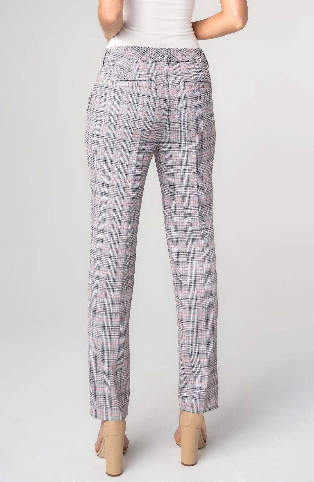 Liverpool Kelsey Trouser  LM5084TL71  Grey Blush Glen Plaid